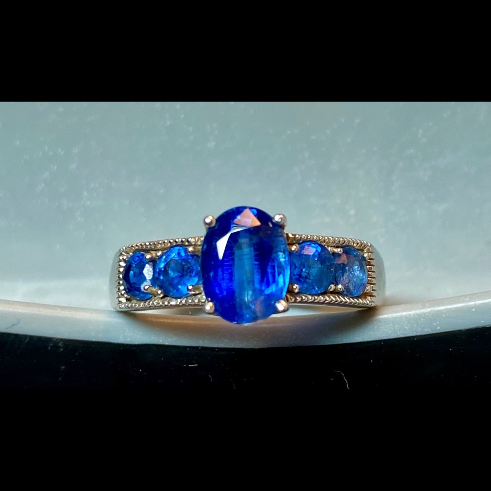 Nepalese Kyanite Sterling Silver Ring